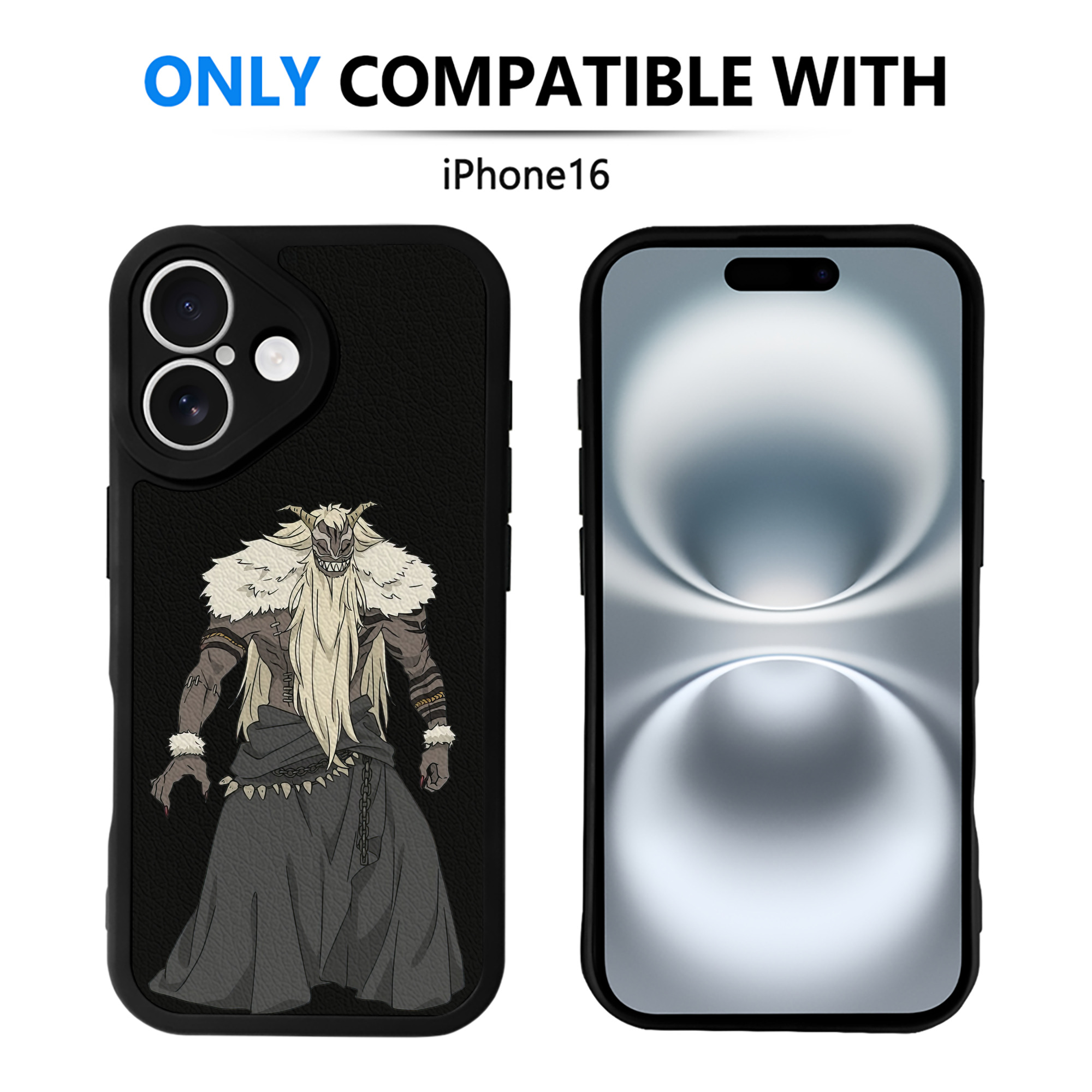 （画像用） 葬送のフリーレン Frieren 【iPhone 16シリーズ対応】シリコンスマホケース（レザー調） 材質：シリコン